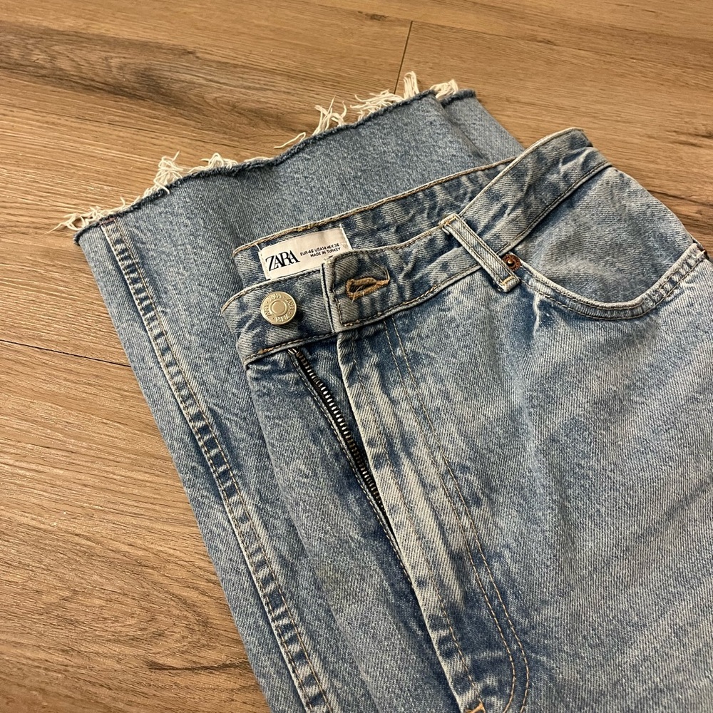 ZARA Light Blue Baggy Jeans